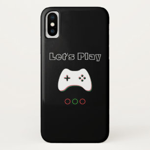 Videospelcontroller, Laten we afspelen, rode en gr iPhone X Hoesje