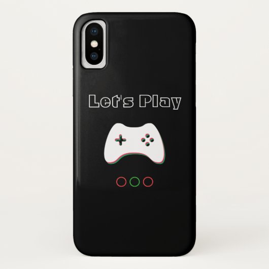 Videospelcontroller, Laten we afspelen, rode en gr Case-Mate iPhone Case (Achterkant)