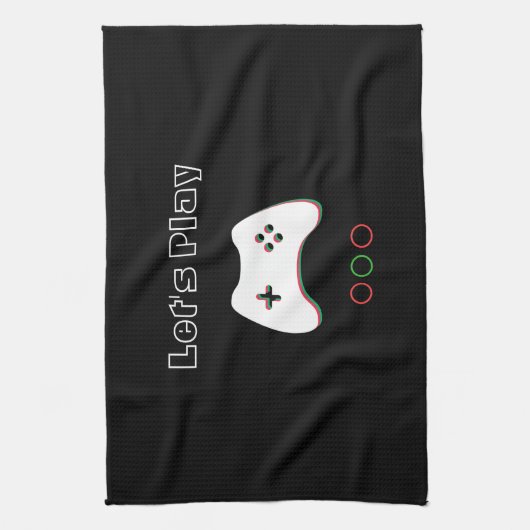 Videospelcontroller, Laten we afspelen, rode en gr Theedoek (Verticaal)