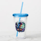 Videospelers Acryl Drinkbeker (Achterkant)