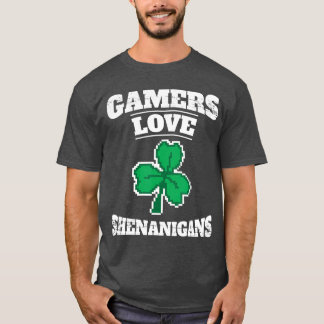 Videospelers houden van shenanigans grappige St. P T-shirt