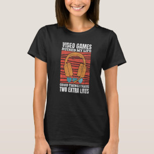 Videospellen hebben mijn levensklassieke videocons t-shirt