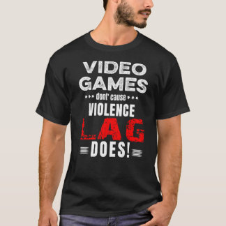 Videospellen veroorzaken geen geweld Lag DoWe T-shirt