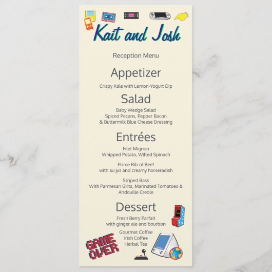 Videospelweduwschap Menu (Voorkant)