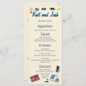 Videospelweduwschap Menu (Voorkant / Achterkant)