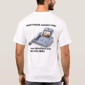 Videotelefoon T-shirt (Achterkant)