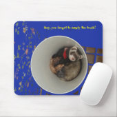 Videz le bleu de tapis de souris de déchets (Avec souris)