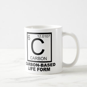 Vie À Base De Carbone Forme Amusante Mug Ou Mug Vo