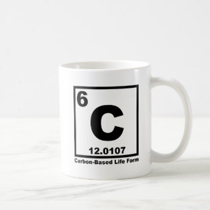 Vie À Base De Carbone Forme De Mug Drôle