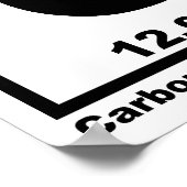 Vie à base de carbone Forme drôle Poster (Coin)