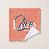 VIE ABONDANTE Jean 10:10 SAUMON chrétien (Gant de toilette)