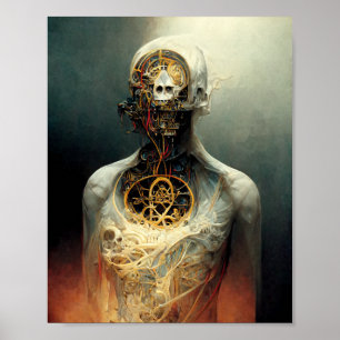 Vie artificielle 2 Poster d'art de science-fiction