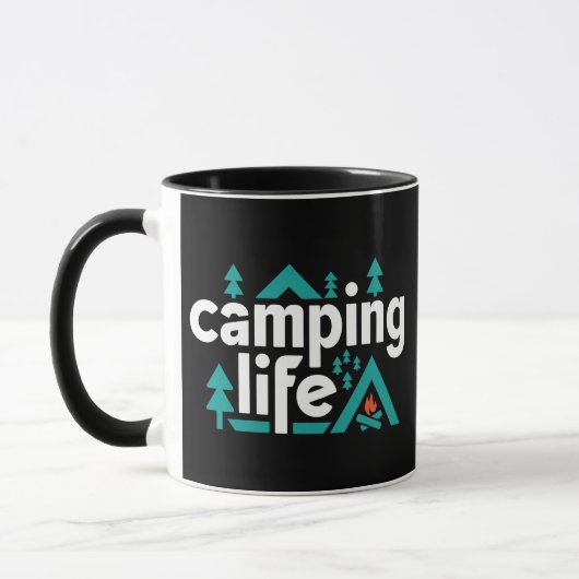 Vie Camping, Aventures Await tasses (Gauche)
