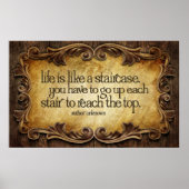 Vie comme escalier Inspiration Poster Imprimer (Devant)