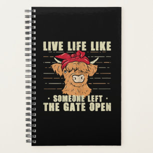 Vie Comme Quelqu'Un A Quitté La Porte Open Vache C