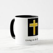 Vie dans la tasse croisée chrétienne de citation (Devant gauche)