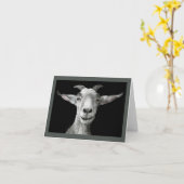 "Vie de chèvre" - Carte de chèvre (Fleur jaune)
