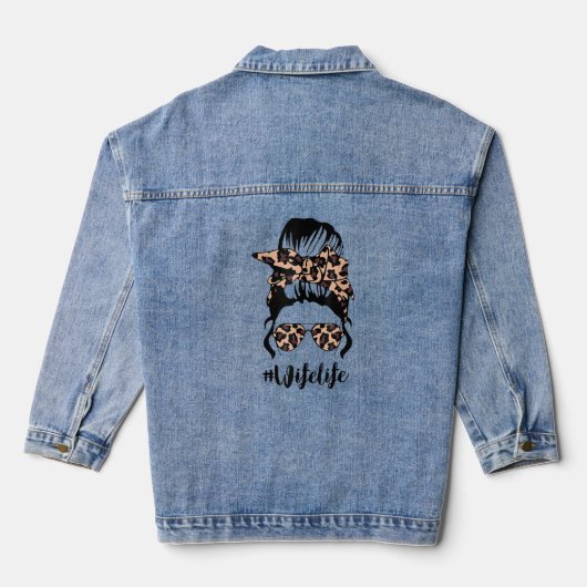 Vie de femme classique avec Leopard Messy Bun D de (Verso)