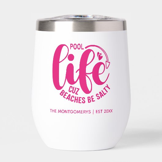 Vie de piscine rose chaud (Avant)