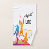 Vie de volley-ball (Serviette à main)