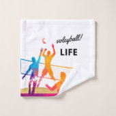 Vie de volley-ball (Gant de toilette)