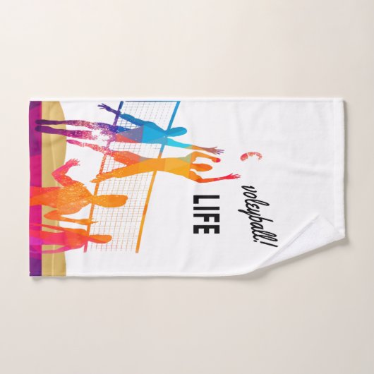 Vie de volley-ball (Serviette à main)