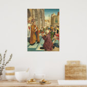 Vie d'un évêque Saint - Poster des Beaux-Arts de S (Cuisine)