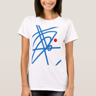 Vie Focus Art Abstrait Rouge Point T-shirt Top