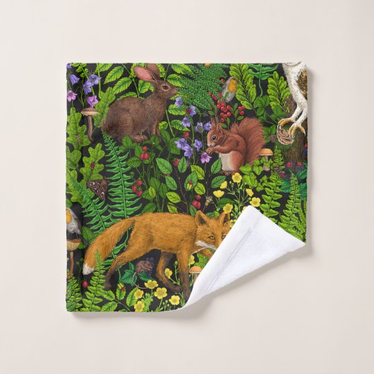 Vie forestière (Gant de toilette)