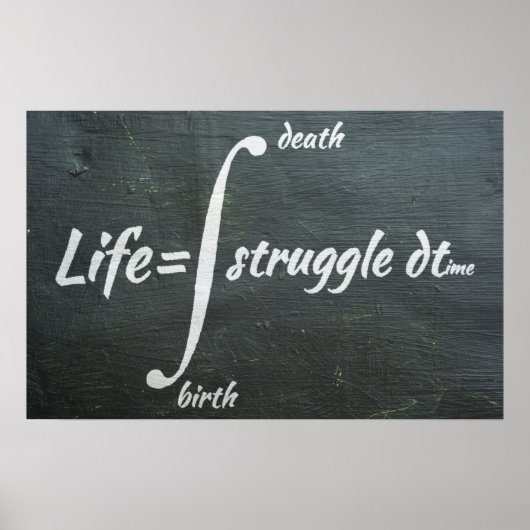 Vie intégrale - Poster des mathématiques (Devant)