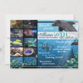 Vie marine Aquarium Anniversaire Fête Invitations (Devant)