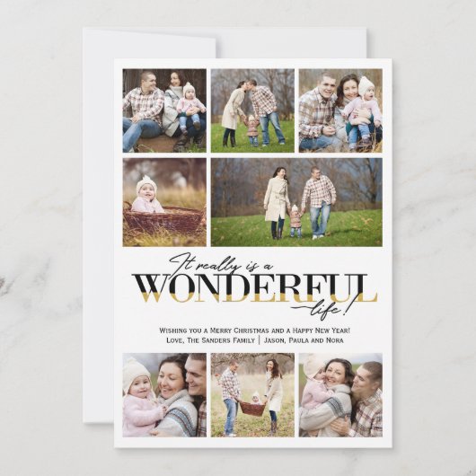 Vie merveilleuse 8 PH | Carte photo de Noël (Devant)