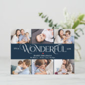 Vie merveilleuse COULEUR ÉDITABLE Carte photo de v (Debout devant)