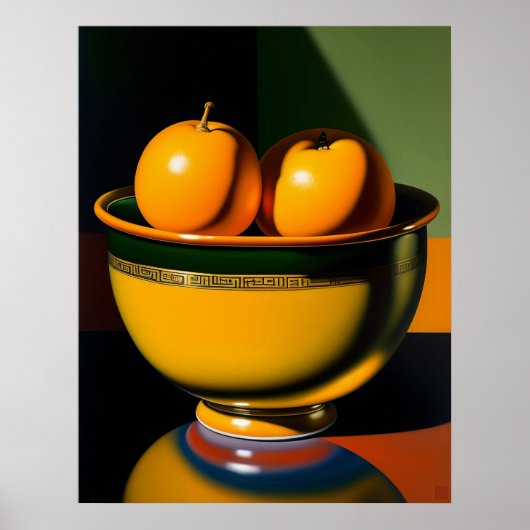 Vie morte avec des fruits - Impression d'art en to (Devant)