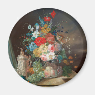 Vie morte magistrale : Fleurs et Aimant Fruit