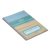 Vie, Ocean Waves Beach Sand Carnet personnalisé (Côté Droit)