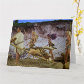 Vie Préhistorique. Carte (Fleur jaune)