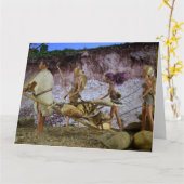 Vie préhistorique. Carte (Fleur jaune)