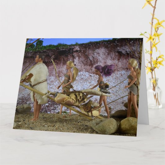 Vie préhistorique. Carte (Fleur jaune)