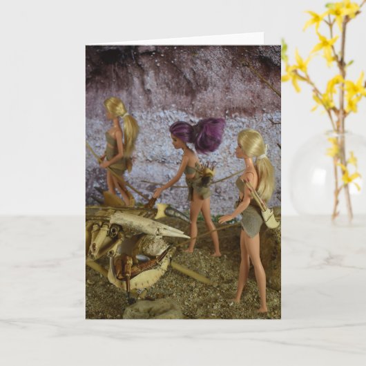 Vie préhistorique. Carte (Fleur jaune)