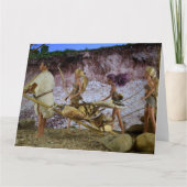 Vie Préhistorique. Carte (Devant)