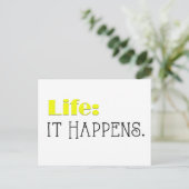 Vie qu'il arrive, Affirmation Quotidienne Carte Fl (Debout devant)