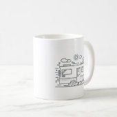 Vie Van personnalisée, Camper Van Couples Mug (Devant droit)