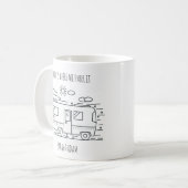 Vie Van personnalisée, Camper Van Couples Mug (Devant gauche)