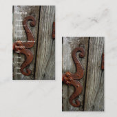 Vieil art de carte de visite de charnière de grain (Devant / Derrière)