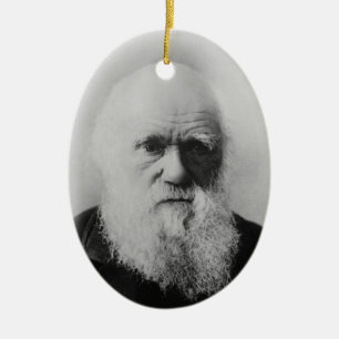 Vieil athée de Charles Darwin 2 un ornement ovale