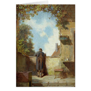 Vieil homme sur la terrasse
