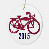 Vieil ornement rouge de coutume de vélo (Gauche)