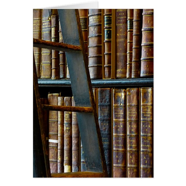 Vieille bibliothèque, vieux livres (Devant)