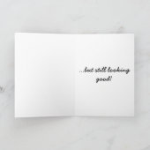 Vieille carte d'anniversaire rouillée de carcasse (Intérieur)